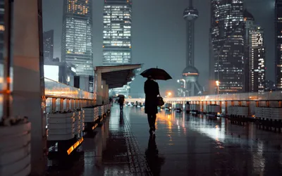 Фото Дождь город - обои в популярных форматах
