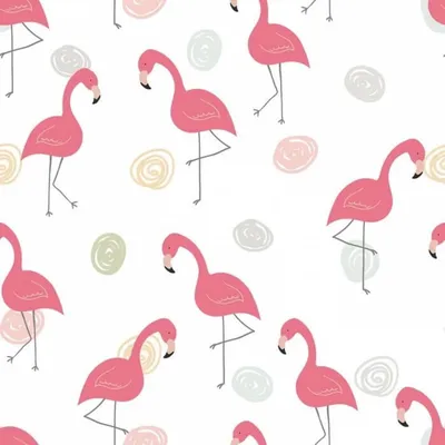Фламинго в стиле pop art – оригинальные обои для телефона