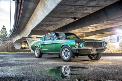 Скачать обои Ford Mustang 1968 для рабочего стола
