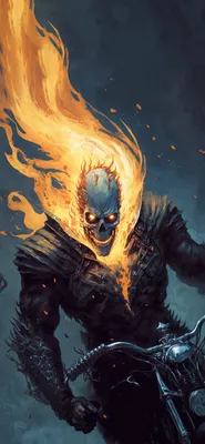 Обои Ghost Rider для iPhone: выбери свой размер и формат (JPG)