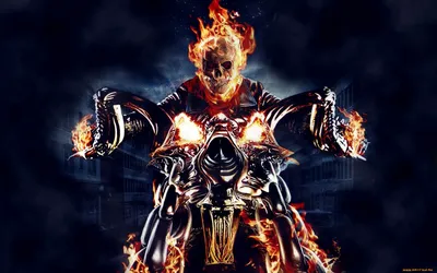 Скачай бесплатно обои Ghost Rider на телефон (Android, PNG)