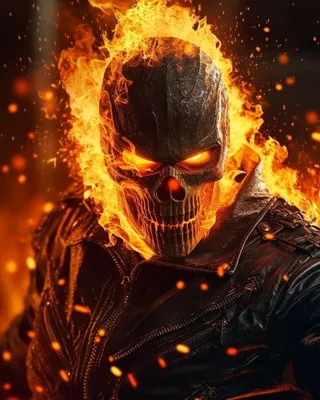 Ghost Rider: Выбери обои для iPhone и Android в формате PNG