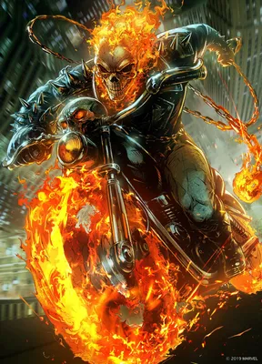 Ghost Rider: Фантастические обои на телефон в формате PNG (бесплатно)