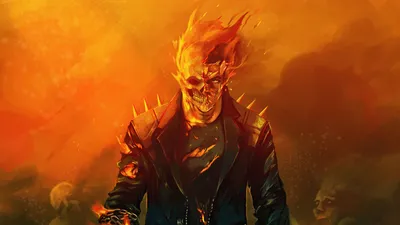 Ghost Rider: Обои для iPhone в высоком качестве (JPG, скачать бесплатно)