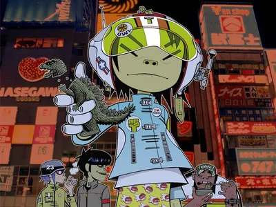 Обои на рабочий стол с изображением Gorillaz: хорошее качество