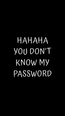 Качественные обои на рабочий стол: Ha ha you don't know my password