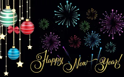 Фото Happy New Year в формате png для скачивания бесплатно