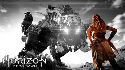 Фон Horizon Zero Dawn для рабочего стола с элементами экшна