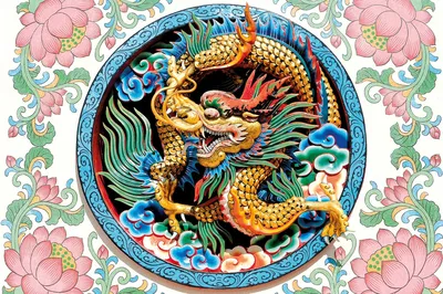 Китайский дракон: обои для телефона