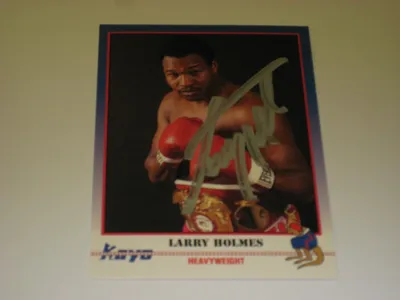 Официальный боксерский плакат Ларри Холмса и Карла Уильямса (1985) | Соберите бокс - памятные вещи о боксе