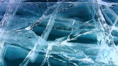 Лед: обои с кристаллами льда