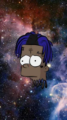 Фото Lil Peep Bart: Обои для iPhone и Android в стиле