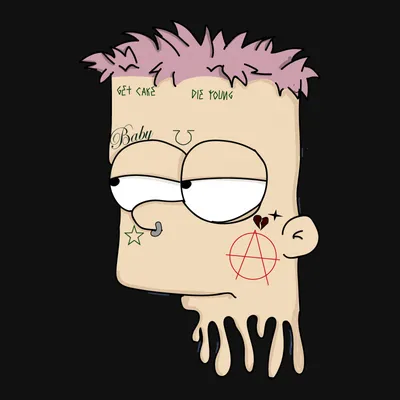 Обои Lil Peep Bart: Бесплатные изображения для вашего рабочего стола