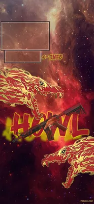 M4a4 Howl: Бесплатные фотообои для смартфонов