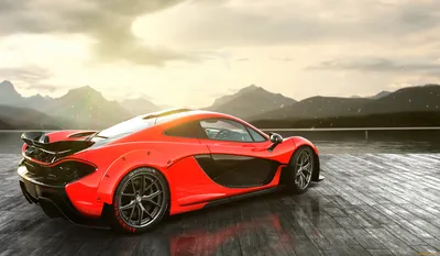 Фоновое изображение с автомобилем McLaren