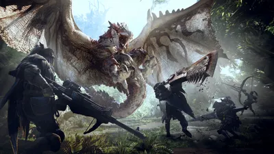 Обои на телефон Monster Hunter: World в png качестве