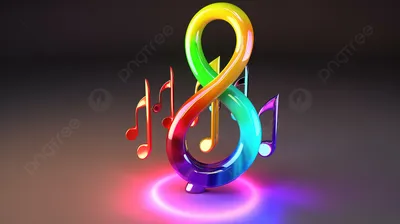 Обои Music logo 3d: Совместимость с Windows и мобильными устройствами