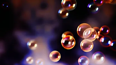 Мыльные пузыри: красивые обои на телефон в формате webp