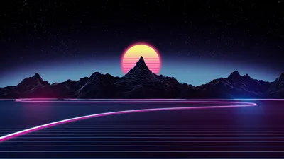 Фото Retro wave для iPhone: выбери свой размер и формат