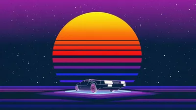 Обои в стиле Retro wave для Android: бесплатное скачивание