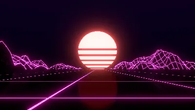 iPhone фоны в стиле ретро Retro wave: скачивай бесплатно