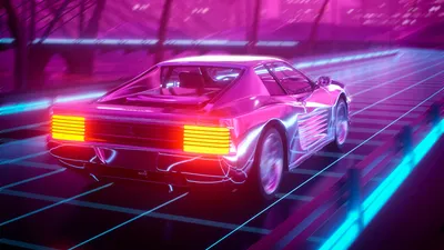 Фото retrowave в формате png: богатая палитра цветов