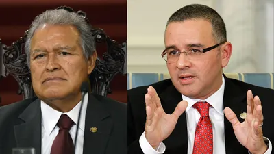 В состав Estados Unidos входят экспрезиденты Сальвадора Маурисио Фунес и Сальвадор Санчес Серен в репортаже о «коррумпированных и антидемократических актерах» за 2023 год.