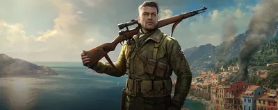 Обои на телефон по игре Sniper Elite V2 в формате png