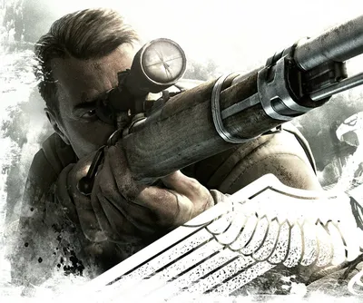 Фон с изображением Sniper Elite V2 в формате png