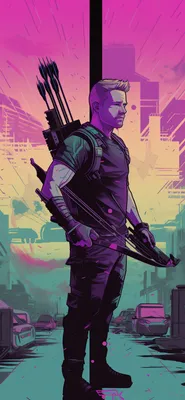 Обои комиксов Marvel Hawkeye — Соколиный глаз обои iPhone