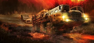 Выбирайте размер: Обои Spintires MudRunner для разных устройств