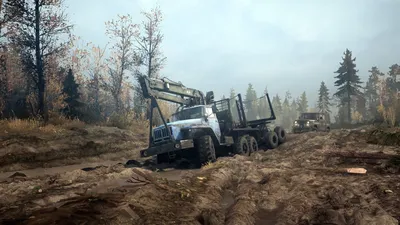 Погружение в мир грязи: Обои Spintires MudRunner для iPhone