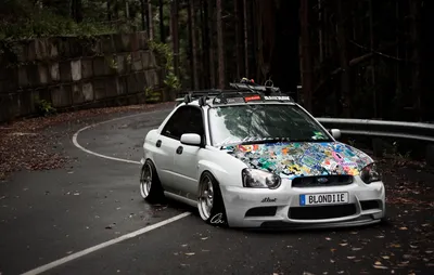 Stanced Subaru: Захватывающие обои для iPhone и Android