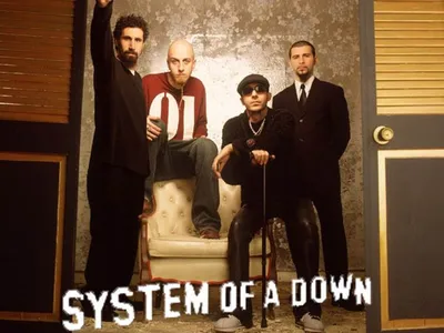 Фото группы System of a Down в формате WebP для вашего iPhone