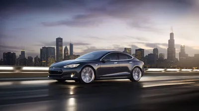 Tesla Model S: Фотографии для рабочего стола в PNG