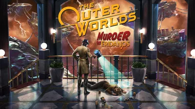 Футуристические обои The Outer Worlds для iPhone и Android