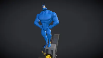 The Tick - Купить бесплатную 3D модель Брэда Гроутмана (@groatman) [25638e1]