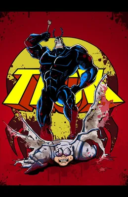 The Tick Gone Bad от Theamat.deviantart.com на @deviantART | Супергерои, Классические мультфильмы, Злодеи Marvel