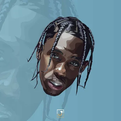 Travis Scott: Фоновые обои в формате WebP для Windows