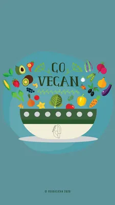 Обои Vegan на телефон: выбери свой формат - JPG, PNG, WebP