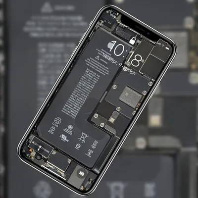 Фон для iPhone: Элегантные обои Внутренности телефона (JPG)