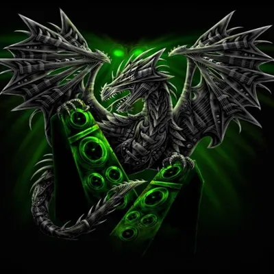 Зеленый дракон: Красочные обои для Windows в формате WebP