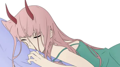 Фон Zero Two: скачать обои в хорошем качестве