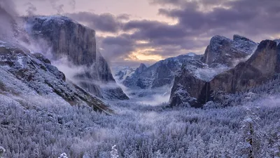 Интересные фото зимних гор в jpg