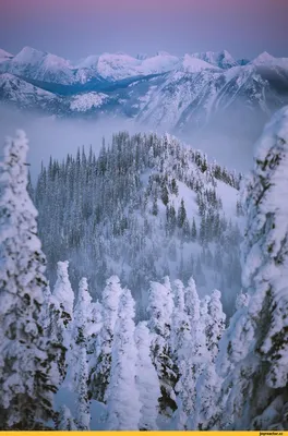 Уникальные обои Зима горы в jpg