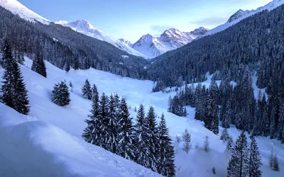 Бесплатные фото зимних гор в формате jpg